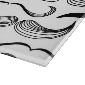 Een herenclub. Mustache patroon 2 Snijplank (Hoek)