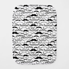 Een herenclub. Mustache patroon 2 Spuugdoekje