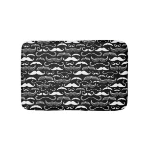 Een herenclub. Mustache patroon Badmat