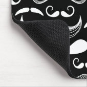 Een herenclub. Mustache patroon Muismat (Hoek)