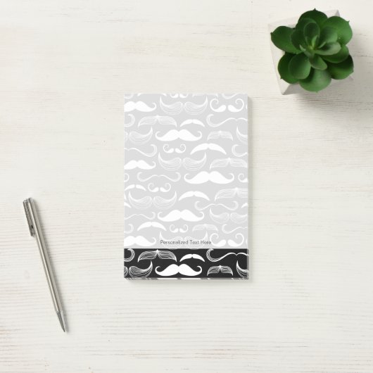 Een herenclub. Mustache patroon Post-it® Notes (Kantoor)