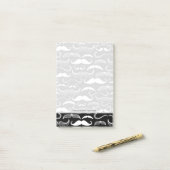 Een herenclub. Mustache patroon Post-it® Notes (Op bureau)