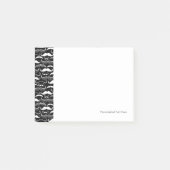 Een herenclub. Mustache patroon Post-it® Notes (Voorkant)