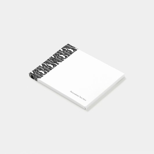 Een herenclub. Mustache patroon Post-it® Notes (Schuin)