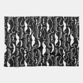 Een herenclub. Mustache patroon Theedoek (Horizontaal)