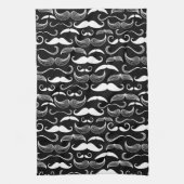Een herenclub. Mustache patroon Theedoek (Verticaal)