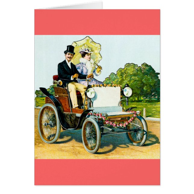 Een herenman en zijn dame gaan voor een ride -  (Voorkant)