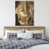 Een herenman in zijn Toilet, 1660 Canvas Afdruk (Insitu (Slaapkamer))