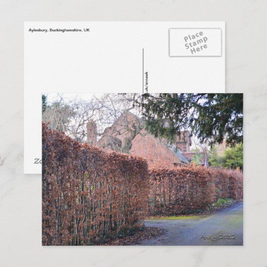 Een herfst dag briefkaart (Voorkant / Achterkant)