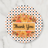 Een herfst-feestje voor alle sterren bedankjes labels (Voorkant)