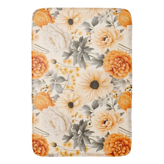 Een Herfst Floral serie ontwerp 1 Badmat (Voorkant Verticaal)