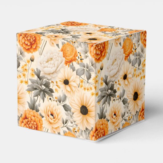 Een Herfst Floral serie ontwerp 1 Bedankdoosjes (Achterkant)