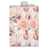 Een Herfst Floral Series Design 2 Heupfles (Achterkant)