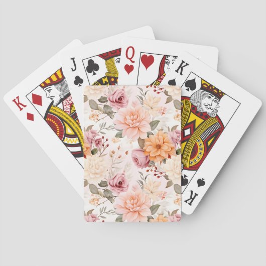 Een Herfst Floral Series Design 2 Pokerkaarten (Achterkant)