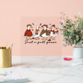 Een Herfst Goose Classic T-shirt Acryl Bord (Huwelijk)