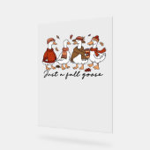 Een Herfst Goose Classic T-shirt Acryl Bord (Hoek)