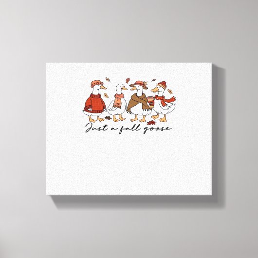 Een Herfst Goose Classic T-shirt Canvas Afdruk (Voorkant)