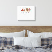 Een Herfst Goose Classic T-shirt Canvas Afdruk (Insitu (Slaapkamer))