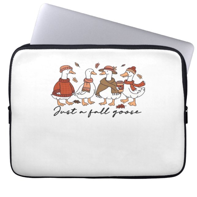 Een Herfst Goose Classic T-shirt Laptop Sleeve (Voorkant)