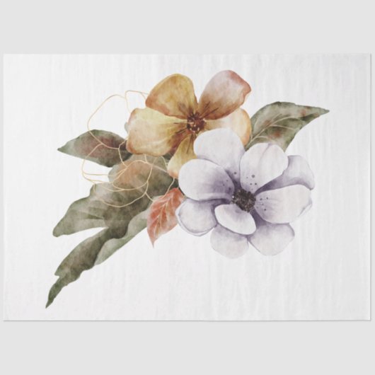 Een herfst ontwerp van de Dier en van de Floral Re Tissuepapier (Voorkant)