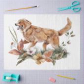 Een herfst ontwerp van de Dier en van de Floral Re Tissuepapier (Craft)