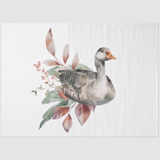 Een herfst ontwerp van de Dier en van de Floral Re Tissuepapier (Voorkant)