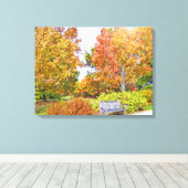 Een Herfst Pallet Wrapped Canvas afdrukken (Insitu (Houten vloer))