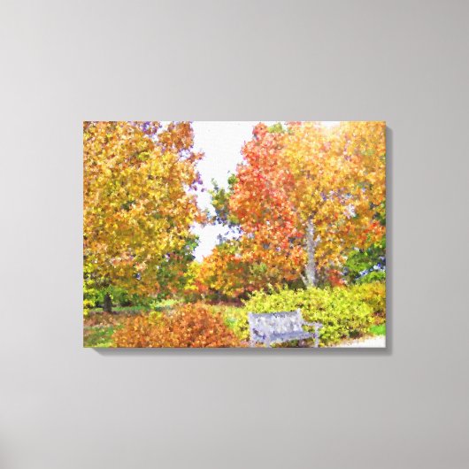 Een Herfst Pallet Wrapped Canvas afdrukken (Voorkant)