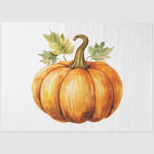 Een herfst pompoen ontwerpcollectie 20 tissuepapier (Voorkant)
