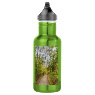 Een herfst runge loop water fles