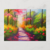 Een  Herfst wandelroute Briefkaart (Voorkant)