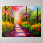 Een  Herfst wandelroute Poster (Voorkant)