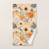 Een herfstbloemenserie ontwerp 1 bad handdoek (Handdoek)