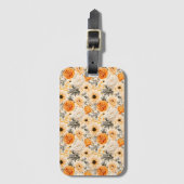 Een herfstbloemenserie ontwerp 1 bagagelabel (Voorkant (verticaal))
