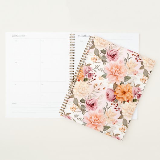 Een herfstbloemenserie ontwerp 2 planner (Display)