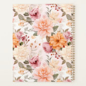 Een herfstbloemenserie ontwerp 2 planner (Achterkant)