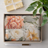 Een herfstbloemenserie ontwerp 8 tissuepapier (Geschenk)
