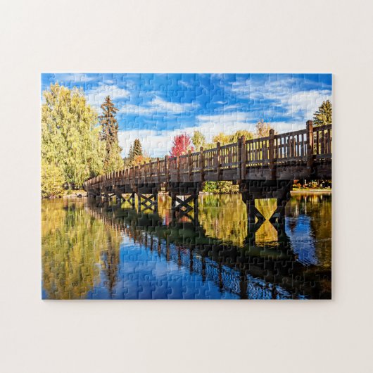 Een herfstdag in Drake Park in Bend, Oregon Puzzle Legpuzzel (Horizontaal)