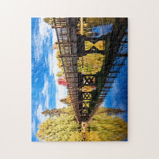 Een herfstdag in Drake Park in Bend, Oregon Puzzle Legpuzzel (Verticaal)