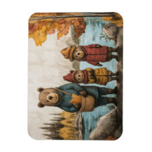 Een herfstdag met de berenfamilie bij het meer