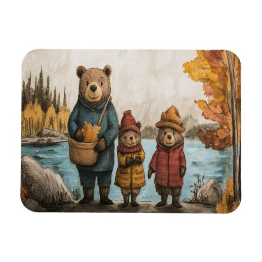 Een herfstdag met de familie van het Beer aan het  Magneet (Horizontaal)