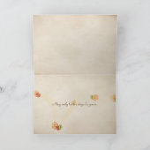 een herfstkat met een raam voor een vriend kaart (Binnen)