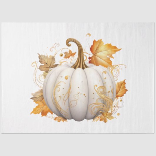 Een herfstpompoen ontwerp Collectie 15 Tissuepapier (Voorkant)