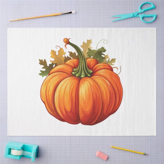 Een herfstpompoen ontwerp Collectie 18 Tissuepapier (Craft)