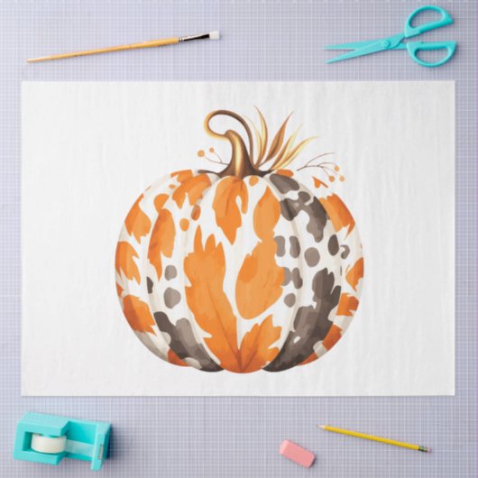 Een herfstpompoen ontwerp Collectie 1 Tissuepapier (Craft)