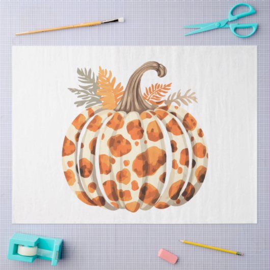 Een herfstpompoen ontwerp Collectie 4 Tissuepapier (Craft)