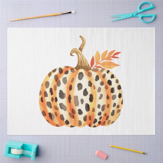 Een herfstpompoen ontwerp Collectie 8 Tissuepapier (Craft)