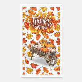 Een herfstthanksgiving servet