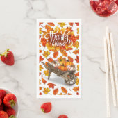 Een herfstthanksgiving servet (Insitu)