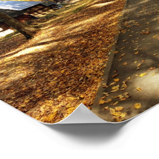 Een herfstwandeling door het park poster (Hoek)